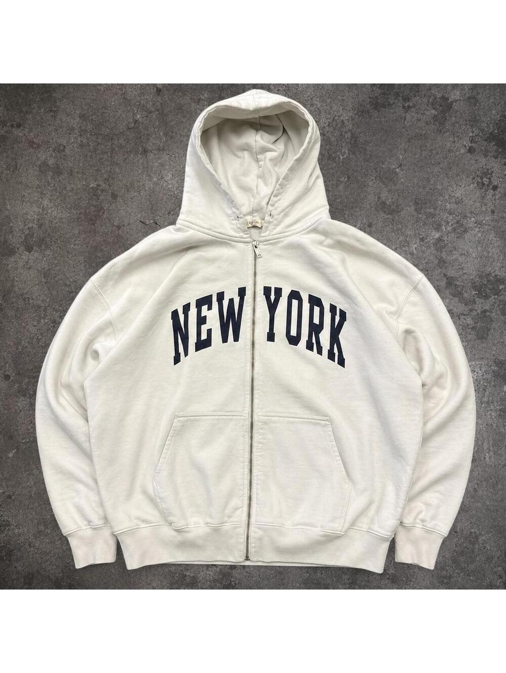 Beautiful John Galt New York Zip Up Hoodie with minimal stains